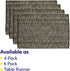 Sweet Home Collection 100% Cotton Placemats for Dining Room Rectangle Two Tone Woven Fabric 13" x 19" Soft Durable Table Mat Set, Set of 6, Chocol...
