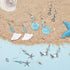 SUNNYCLUE 1 Box DIY 10 Pair Starfish Crab Mermaid Turquoise Earring Making Kit Summer Hawaii Ocean Beach Earrings Jewelry Making Supplies Christma...