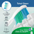 Brushmo Total Clean Replacement Toothbrush Heads, Compatible with Philips Sonicare Click-on Electric Toothbrush Handles, 8 Standard Replacement He...