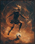 Posterizer 1 pcs-abstract Football-soccer player dribbling poster -2-Sports & Hobby Art Gifts for sports fans Decor for Home & Office- unframed wa...