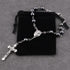 Luomu Hematite Beads Auto Rosary, Car Rosary One Decade Catholic Rosary with Clasp, with Terra Jerusalem Medal Centerpiece and Crucifix Medal Hang...