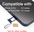 ASDAWN for iPhone 12 Pro Max SIM Card Slot Tray Holder Replacement for iPhone 12 Pro SIM Card Tray Slot Waterproof Rubber Ring and SIM pin(Single ...