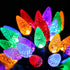 C6 Bulbs Christmas Lights with Built-in Timer - 50 LED 16.4ft Strawberry Battery String Light for Outdoor, Indoor - Christmas Lighting Wreath, Gar...