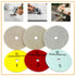 3 Step Diamond Polishing Pads - Wet or Dry - Granite, Quartz, Marble, Concrete, Terrazzo - High Temperature Resistance - White Resin - 4'' Hook an...