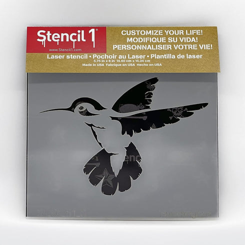 Stencil1 Hummingbird Stencil Reusable Friendly DIY Stencil for Painting, Baking, Crafts, Wall, Furniture Paint - Decor on Walls Fabric & Furniture...