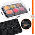 Macaron Box with Clear Display Window,50-Pack Black Base Gift Macaron Packaging Box Fits 6 Macarons,Dessert Carrier Boxes Great for Truffles Cake,...