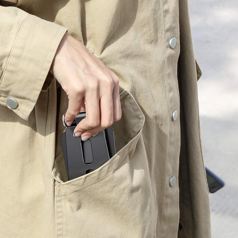 OMOTON Foldable Cell Phone Stand, C4 Portable Aluminum Phone Holder, Adjustable Phone Dock Cradle Compatible with iPhone 13/12/11 Pro Max, Samsung...