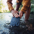 Messermeister Adventure Chef Folding Faux Wood Cutting Board, Black - Durable TPE - Resists Cold/Heat Warping, Shrinking & Swelling - Compact & Po...
