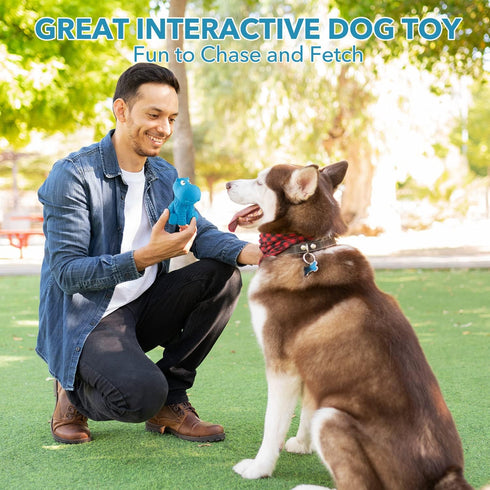 petizer Indestructible Squeaky Dog Toys for Aggressive Chewers, Durable Tough Latex Toys for Heavy Chewers, Natural Rubber Toys for Small/Medium/L...