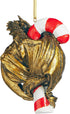 Gothic Dragon with a Candy Cane Sweet Tooth Christmas Tree Ornament, 4 Inch, Single...