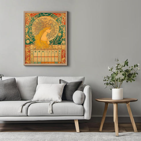 Posterizer 1 pcs-inspired by classic art-La Plume-vintage poster 3-Vintage Art-Collectibles & Fine Art- Gift for Men Women Entrepreneur Teens- unf...