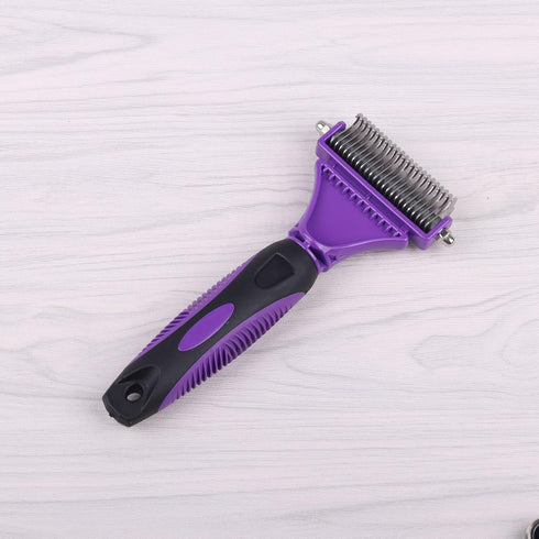 Pet Grooming Hair Removal Tools Dog Bottom Hair Rake 2 In 1 Hair Removal Brush Pad Brushes Suitable For Cats, Large Dogs, Small Dogs...
