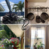 HiGift 6 Inch Large S Hooks for Hanging Plants, Non Slip Vinyl Coated S Hooks Heavy Duty, Metal Black Closet Hanger Hooks for Hanging Plant Jeans ...