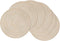 SHACOS 15 inch Round Braided Placemats Set of 6 Non Slip Heat Resistant Cotton Polyester Table Mats Washable Place Mats for Dinner Party Table Dec...