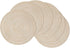 SHACOS 15 inch Round Braided Placemats Set of 6 Non Slip Heat Resistant Cotton Polyester Table Mats Washable Place Mats for Dinner Party Table Dec...