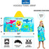 Franco Baby Shark Bath/Pool/Beach Soft Cotton Terry Hooded Towel Wrap, 24 in x 50 in, Kids...