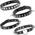 Hicarer 4 Pieces Cool Punk Women Men Biker Choker Heart Gothic Halloween Choker Necklace PU Leather Studded Stone (Black) Faux Leather, Faux Leath...