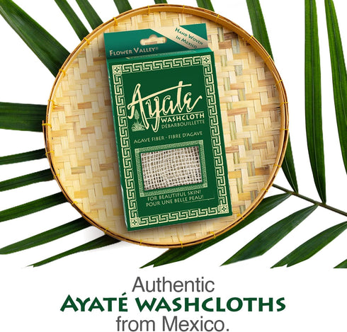 Washcloth, Face & Body Exfoliating Wash Cloth for Shower, Body Loofah Alternative, Scrub Towel, Resists Mold, Made from Agave Fiber...