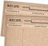 50 Farmhouse Rustic Recipe Cards 4x6, Double Sided Kraft Design Cards...