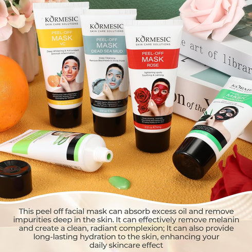 5 Pcs Peel off Face Mask Deep Cleansing Facial Mask to Remove Blackheads, Dirt, and Cleanse Pores Skin Care Gift for Girl Women...
