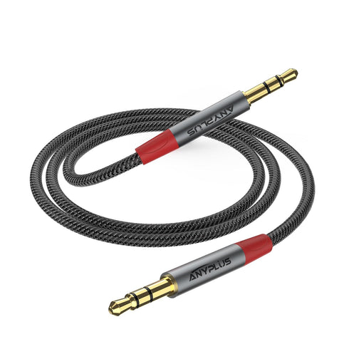 Aux Cable, 3.5mm Aux Cord Short Male to Male,? 0.5M? Fish Wire Braided Audio Cable Compatible with Headphone Jack, Auxiliary Cord for iPhone, Home...