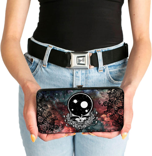 Buckle-Down womens Buckle-down Hinge - Space Your Face/Galaxy Wallet, Multicolor, 7 x 4 US...
