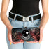 Buckle-Down womens Buckle-down Hinge - Space Your Face/Galaxy Wallet, Multicolor, 7 x 4 US...
