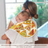 Pizza Slice With Fruit Vegetable Muslin Burp Cloths for Baby 1 Pack Soft 100% Cotton Baby Washcloths Bibs for Boy Girl...