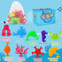 Baby Suction Cup Toys, Ocean Animals Sucker Toys with Mesh Bag Storage, 18 PCS Bath Toys for Kids Ages 4-8, Sensory, Window and Travel Toy, Montes...