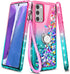 NGB Designed for Samsung Galaxy Note 20 & Note 20 5G Case, Pink/Aqua | Glitter Liquid Sparkle Cute Cover for Women Girls Kids | with Screen Protec...