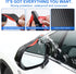 LivTee Blind Spot Mirror with Side Mirror Rain Guard, HD Glass Frameless Convex, Carbon Fiber 2-in-1 Side Mirror Covers Kit with Wide Angle Adjust...