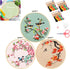 Santune 3 Pack Embroidery Kits for Adults Cross Stitch Kits for Beginners Hand Embroidery with Bird Patterns and Instructions Hobby Kits for Adult...