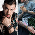 FIBO STEEL 31 Pcs Braided Leather Bracelets for Men Women Wooden Beads Cool Hemp Tribal Wristbands Cuff Punk Multilayered Bracelets...