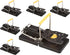 12 Pack Mouse Traps (Standard Size), Indoor/Outdoor, Reusable, EZ Set-Up, Stainless Steel Spring, Tough ABS Body, Bait Cup. Finger Saver Design, B...