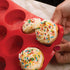 Mrs. Anderson's Baking Silicone 12-Cup Muffin Pan Baking Mold, BPA Free, Non-Stick European-Grade Silicone, 13.5 x 10 x 1.25-Inches...