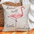 Stand Tall Little Darling Watercolor Flamingo Motivational Sign Inspirational Quote Cotton Linen Home Decorative Throw Pillow Case Cushion Cover S...
