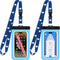 Cruise Lanyards Extra Large Waterproof Cell Phone Pouch Dry Case w/Touch Screen - for Screen Size up to 7” (iPhone 15 14 13 Max, Samsung Galaxy S2...