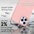 IceSword iPhone 12 Case and iPhone 12 Pro Case 6.1” (2020), Liquid Silicone Case Cover, Soft Microfiber Cloth, Matte Pale Pink Pastel Light Rose C...