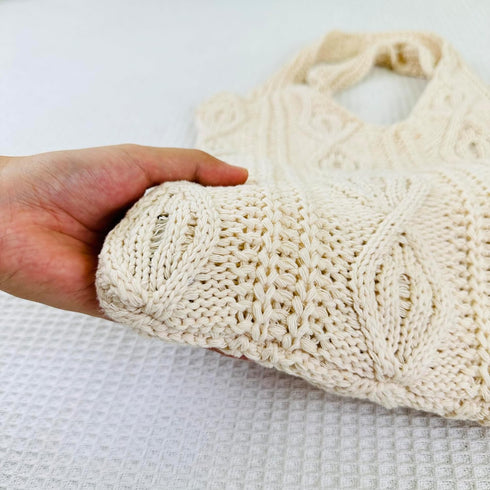 Women's Shoulder Handbags Cute tote bags Large knit bag Aesthetic Crocheted bags Shopping bag...