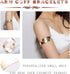 HANPABUM Women Gold Tone Choker Necklace and Cuff Bangle Bracelet Jewelry Set Exaggerated Punk Style (A:Gold Tone)...