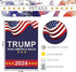 Trump 2024 Garden Flags for Outside,2pcs Trump 2024 Flags,Trump 2024 Yard Sign,Support Trump 2024 Flag,Save USA Again Flags Outdoor Flags 12 * 18 ...