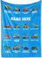Personalized Corner-Dump Truck Bulldozer Blanket | Baby Blankets for Boys and Girls | Toddler Blanket for Daycare | Fleece Blanket for Toddler | P...