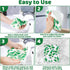 6 Pack Swedish Dishcloths for Kitchen, Absorbent Dish Cloths Swedish Dish Towels with Adhesive Clips, Reusable Paper Towels No Odor for Cleaning H...