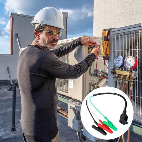 Macarrie HVAC Heavy Adaptor Cord 19 Inch HVAC Tools Circuit Breaker Finder Compatible with Yellow Jacket 69522 RT250 ET300 ET310 HVAC Tools Cleara...