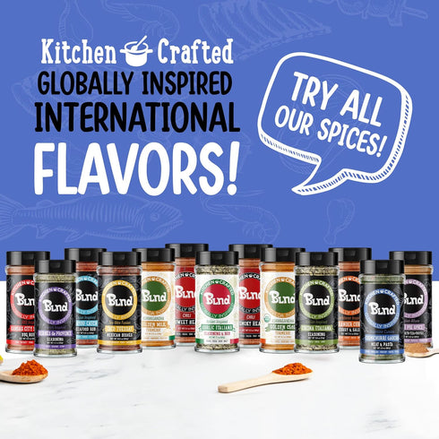 Kitchen Crafted - BLND Chimichurri Seasoning Dry Rub, Argentinian Herbs, Spices & Seasonings, Use As Pizza Seasoning, Steak Seasoning, Poultry Sea...