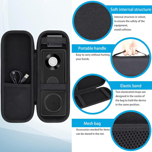 khanka Hard Travel Case Replacement for Anker Foldable 3-in-1 Wireless Charging Station, Qi2 Certified 15W Ultra-Fast Wireless Charger,Case Only (...