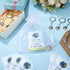 Inbagi 90 Pcs Employee Appreciation Gift Set Mini Keepsake Appreciation Notecards Set Wallet Sized Cards Employee Drawstring Bags and Silver Globe...