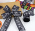 3 Rolls 15 Yards Halloween Ribbon Wired Edge Ribbons 2.5 inchSpider Web Skull Pumpkin Ribbons ?Purple Orange Black Burlap Ribbon ?for Wreath Home ...