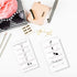 Press-On Nail Application Instructions Cards | 50 Pack | 2x3.5" inch Business Card Size | DIY Press-On Nail Kit | Marble with Rosey Gold Design...