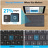 Emetok Portable Bluetooth Keyboard with Larger Keycaps, Upgraded Rechargeable BLE Keyboard for iPad 10.2 inch, Speedier Response/Comfortable Typin...